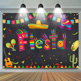 Lofaris Traditional Festival Cactus Mexican Fiesta Backdrop